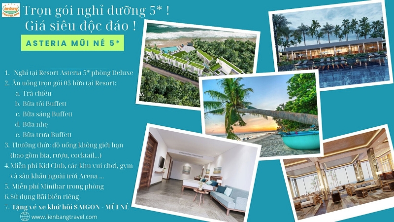 Du lịch Mũi Né - Trọn gói nghỉ dưỡng 5 sao