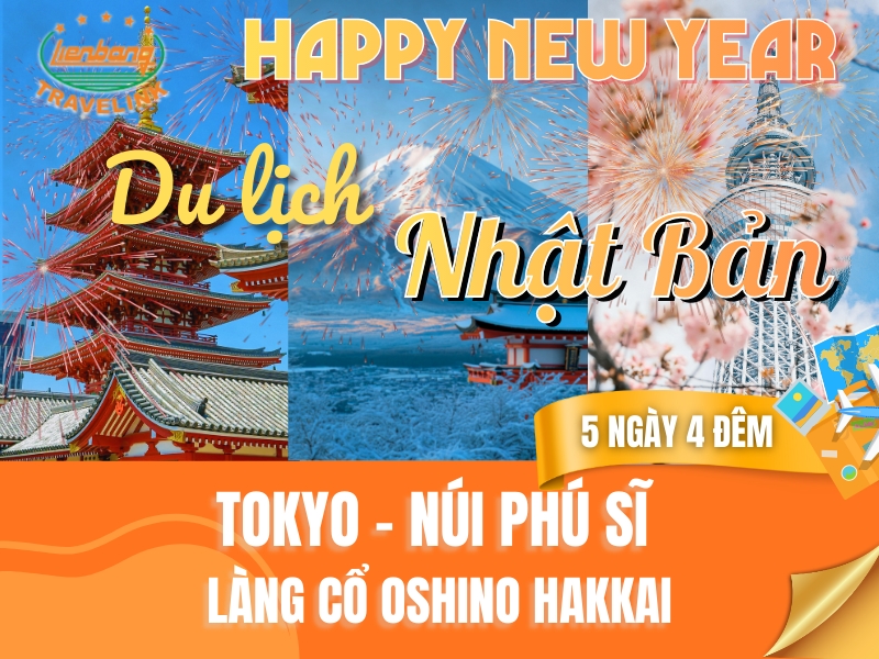 TOUR NHẬT BẢN - DU XUÂN XỨ MẶT TRỜI MỌC: TOKYO - NÚI PHÚ SĨ - LÀNG CỔ OSHINO HAKKAI